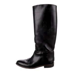 Burberry leather riding boots